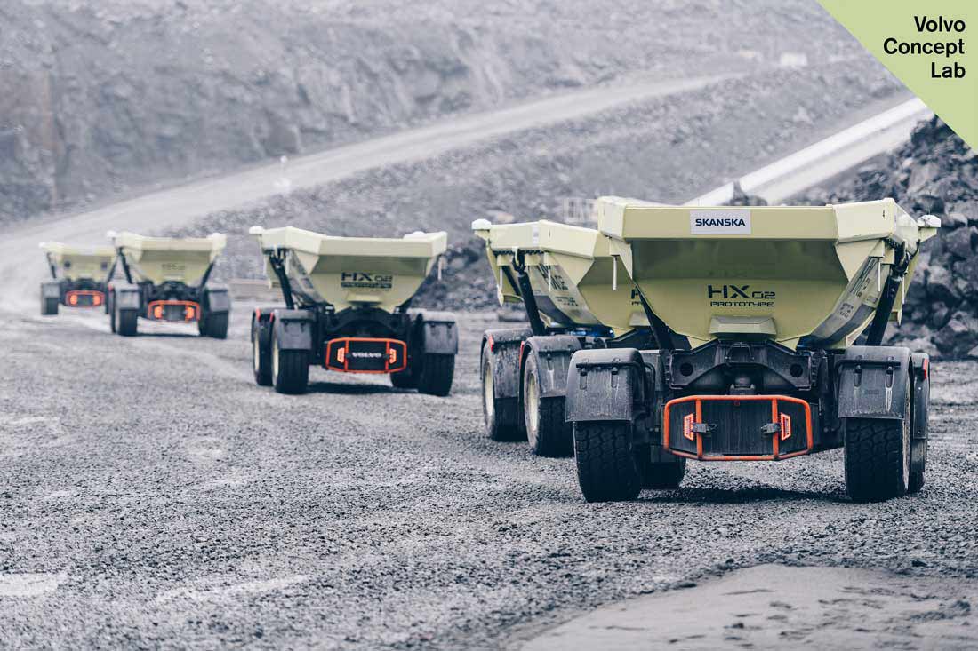 Автономный самосвал Volvo HX2
